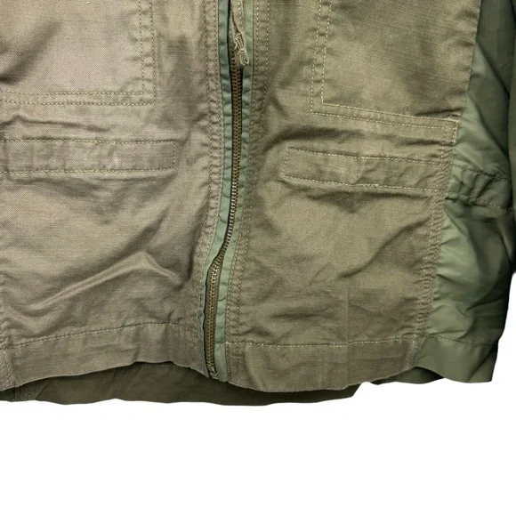 Lucky Brand Military Utility Jacket Olive Green Size Medium - Picture 5 of 9